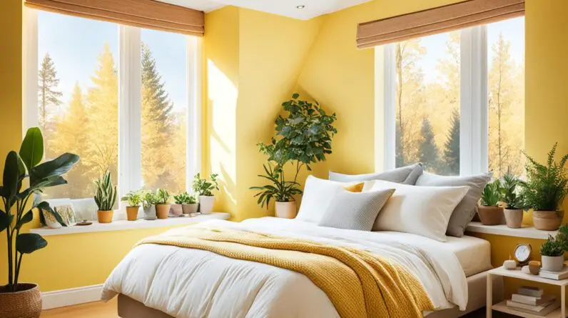 home bedroom yellow