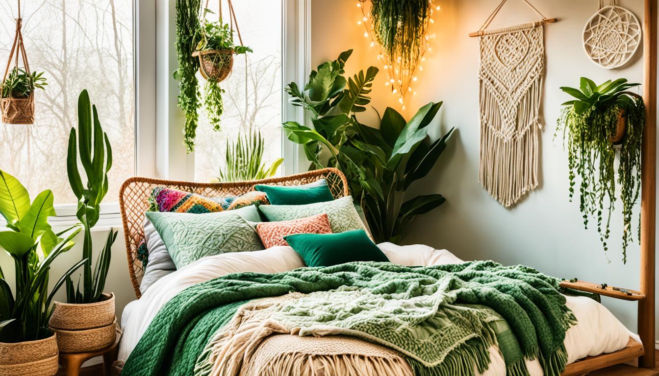Boho Bedroom Green