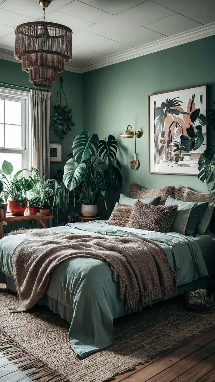 22+ Green Boho Bedroom Ideas For Your Sanctuary