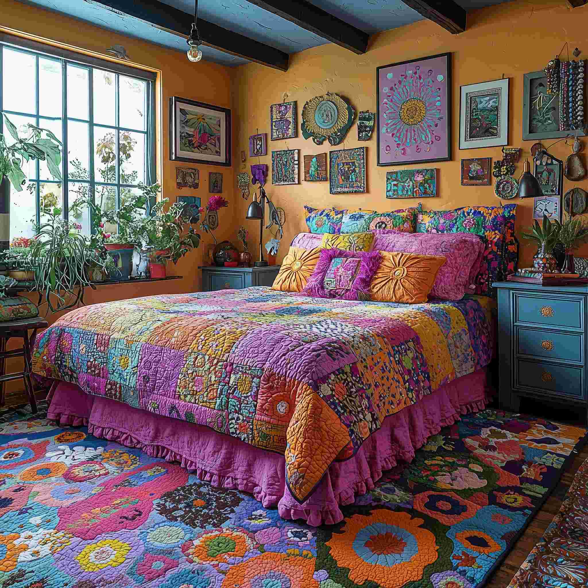 colorful boho bedroom ideas1 1