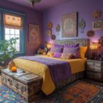 20+ Inspiring Purple Boho Bedroom Ideas