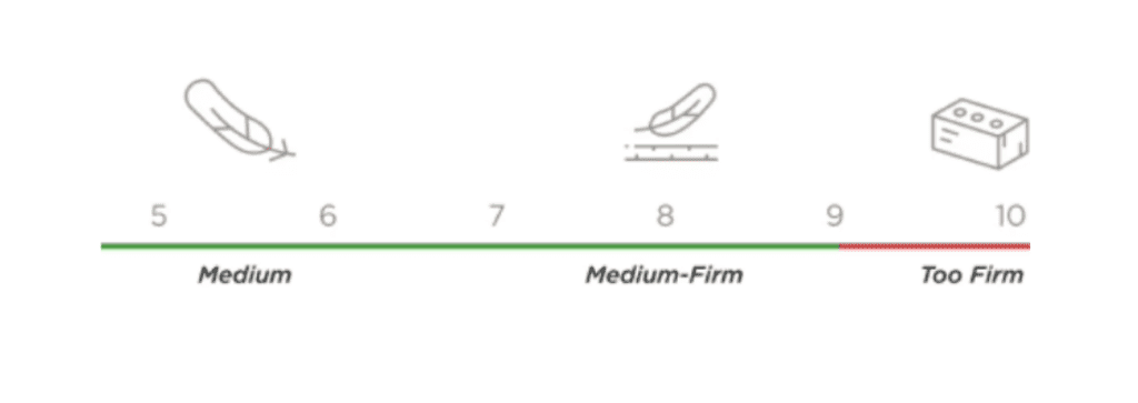 plushbeds_luxury_bliss_firmness_table